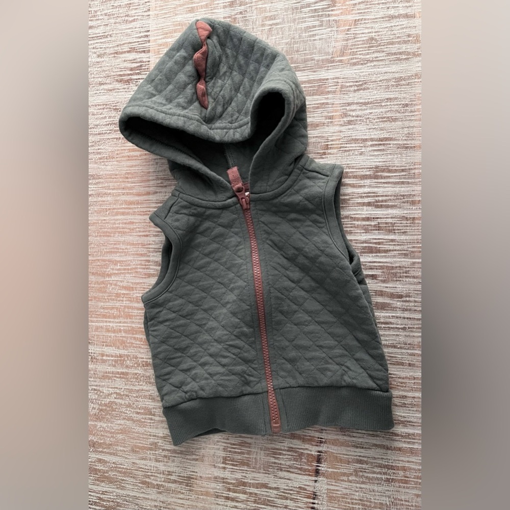 Quilted Dinosaur Vest